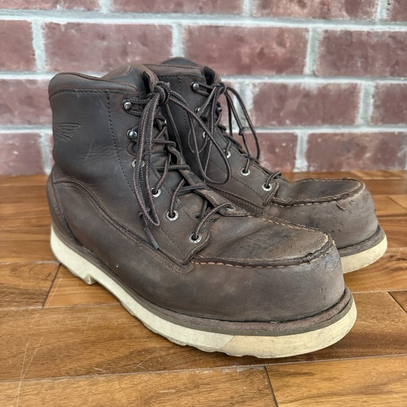 Red Wing Shoes Other - Red Wing Boots Men's Size 9 ASTM F2413-18 Brown Vibram Sole‎ Waterproof